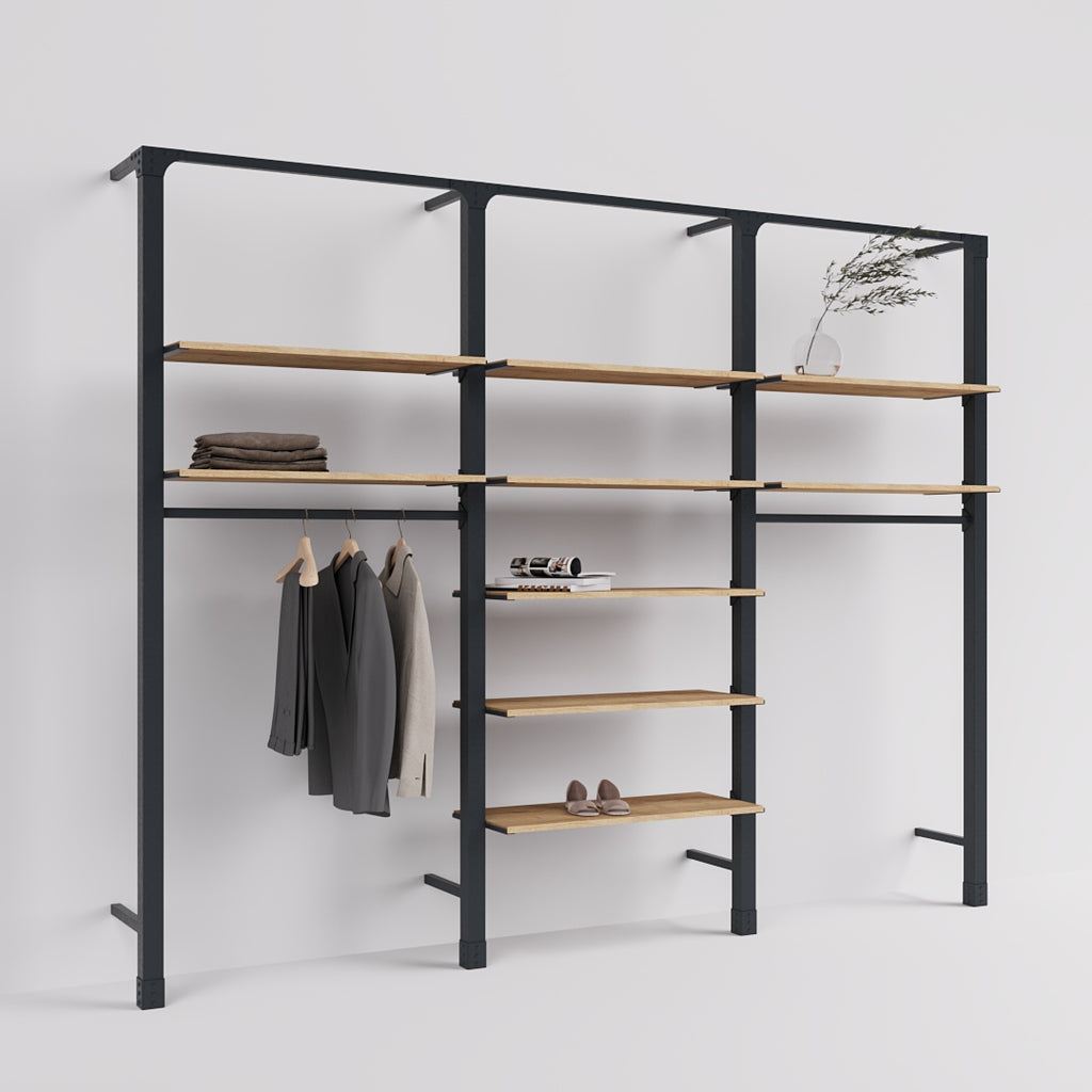 Shelving System Brooklyn | Style 4 wood | Mandai Design